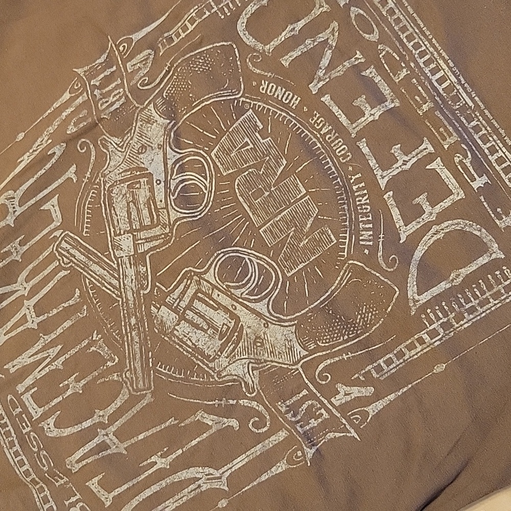 NRA Brown Short Sleeve Men's Tee,  M - Picture 8 of 12